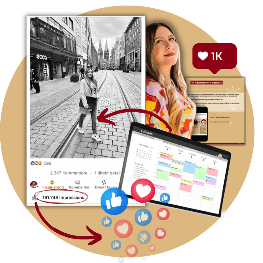 Screenshot eines viralen Beitrags von Verena Schmitz, LinekdIn-Funnel Tutorial
